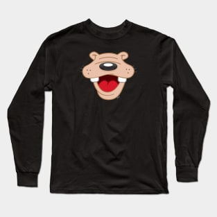 Goofy Smile (for face mask) Long Sleeve T-Shirt